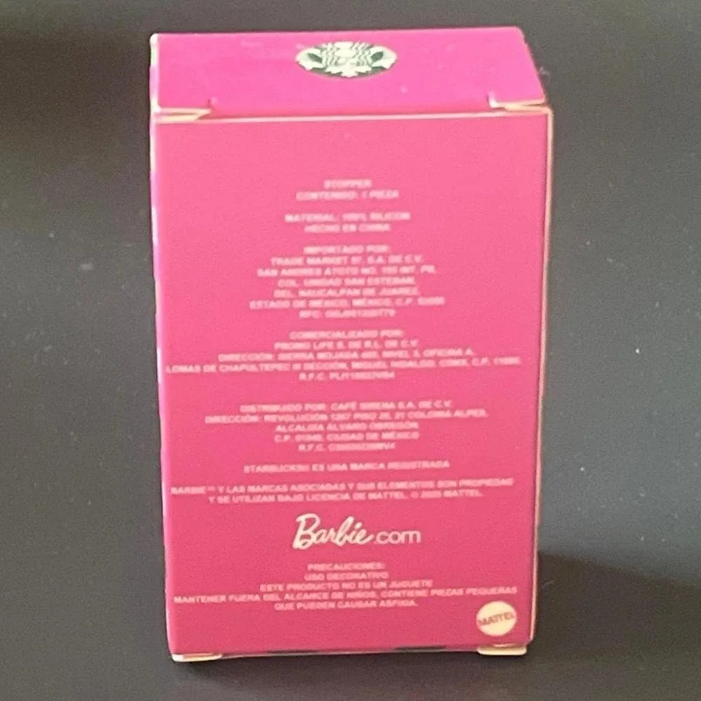 Starbucks Barbie Hot Cup Stopper - Mexico exclusive - NEW - Picture 2 of 2